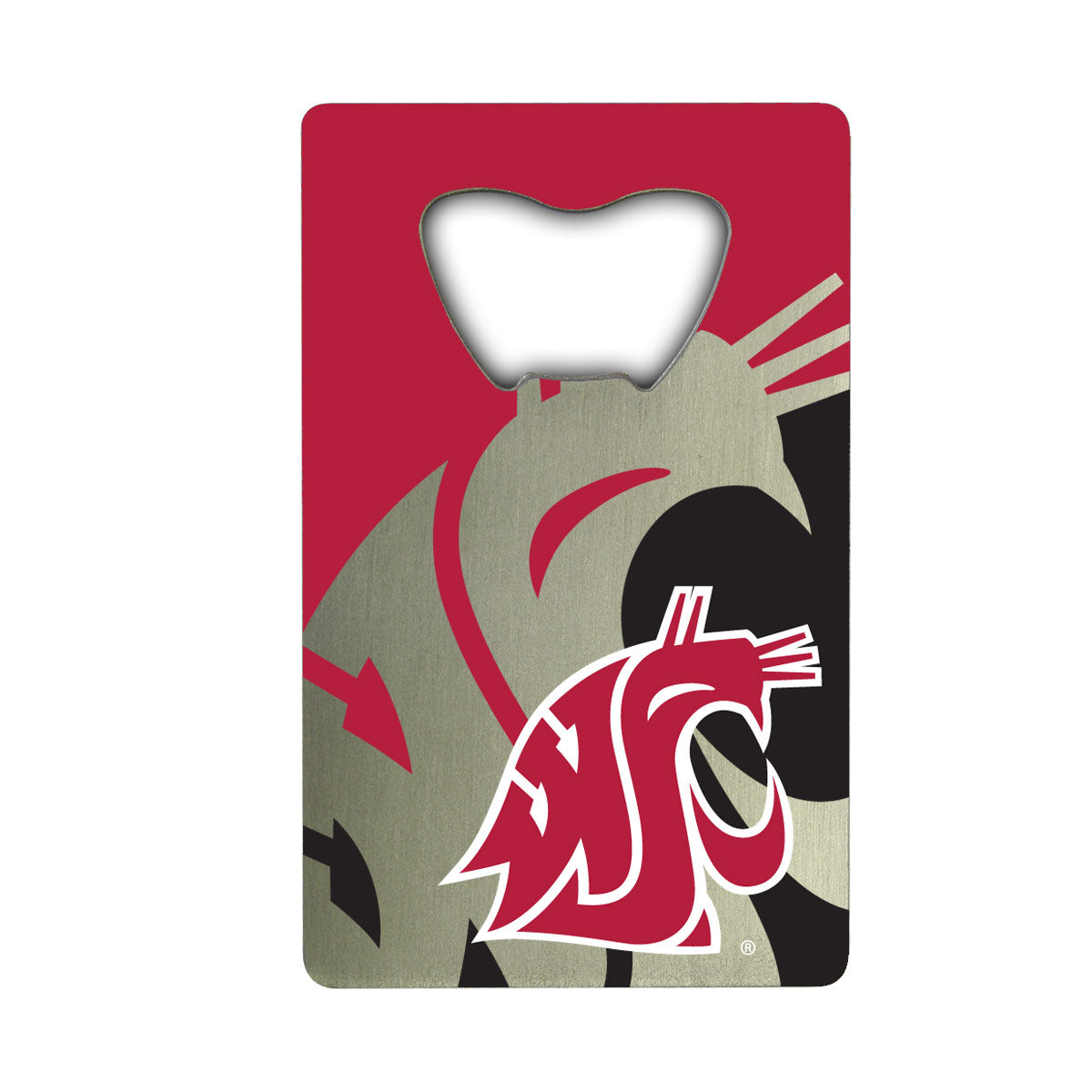 Washington State Cougars Credit Card Style Bottle Opener - 2” x 3.25