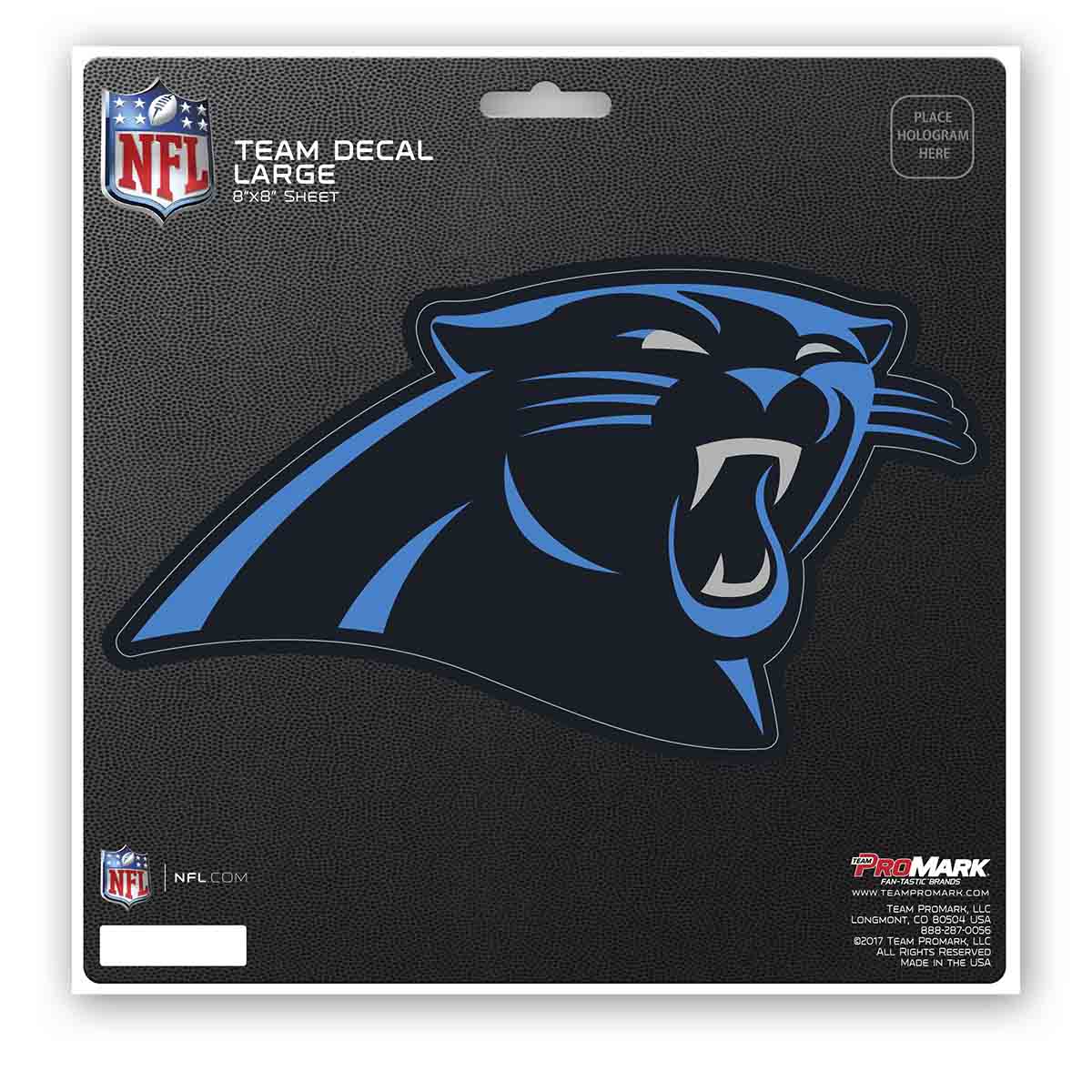 Carolina Panthers Large Decal Sticker