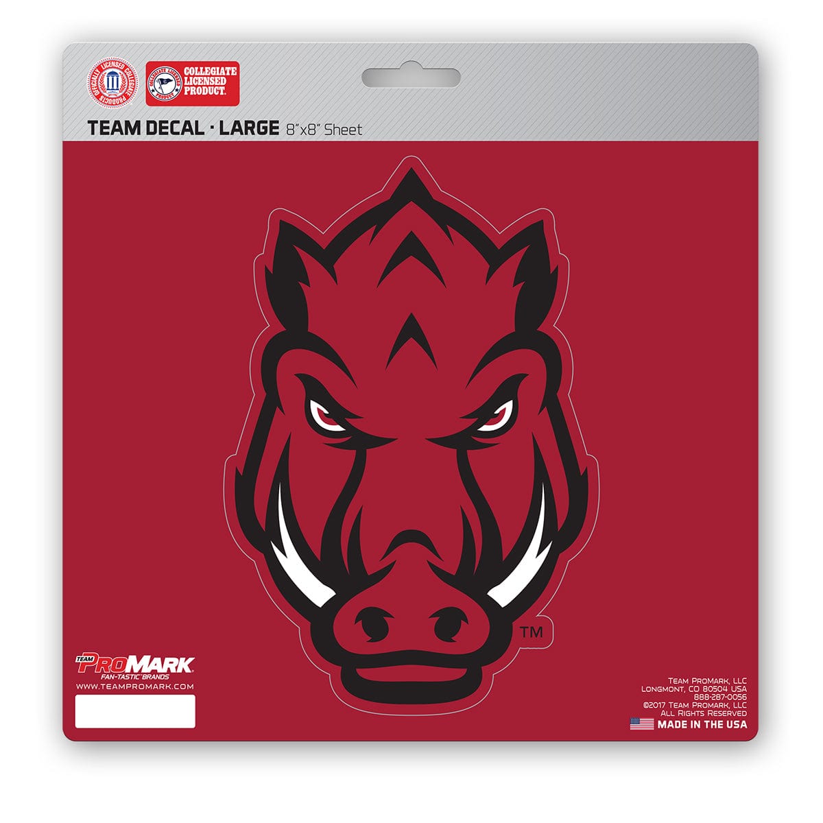 Arkansas Razorbacks Large Decal Sticker - Arkansas