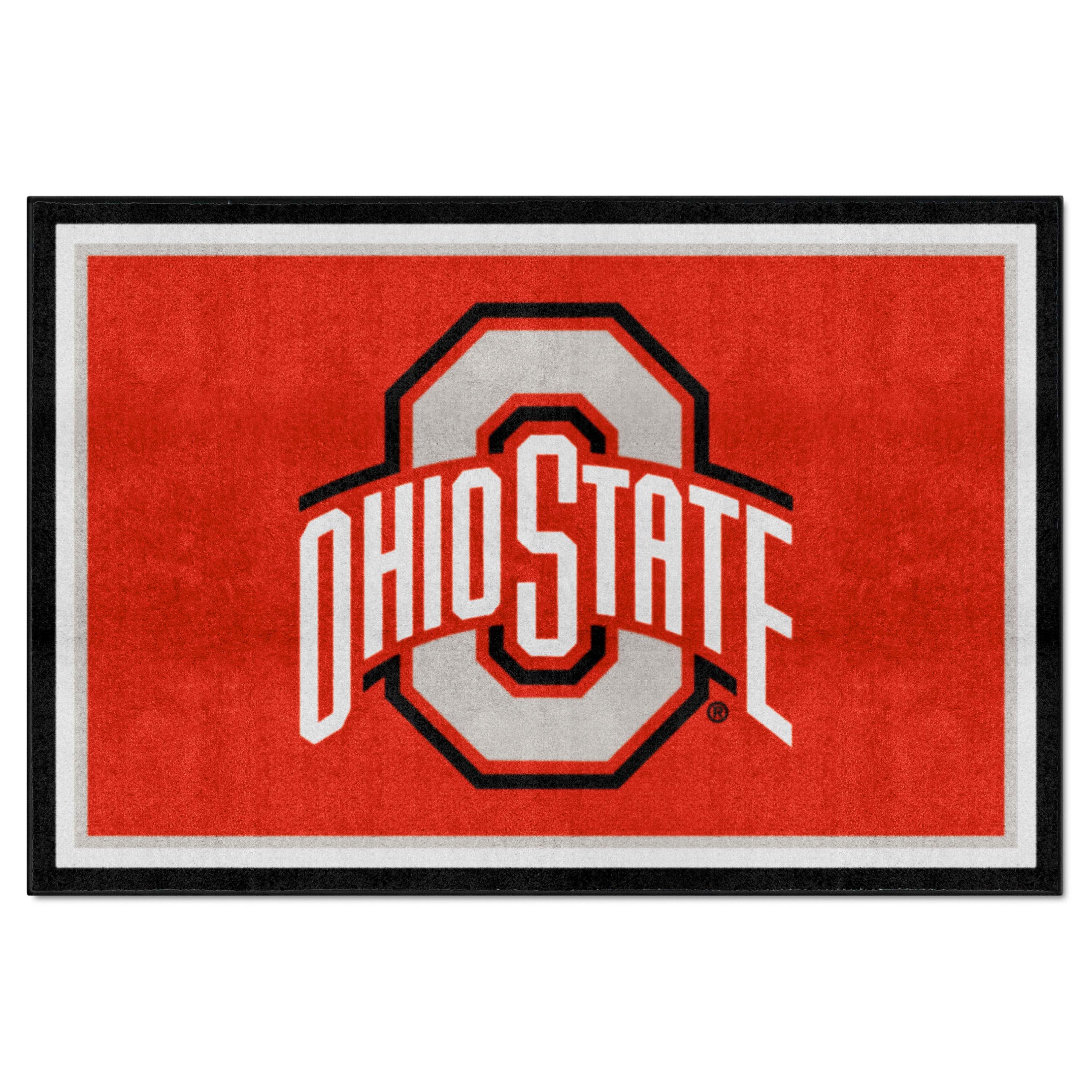 Ohio State Buckeyes 5ft. x 8 ft. Plush Area Rug