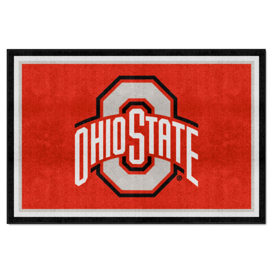 Ohio State Buckeyes 5ft. x 8 ft. Plush Area Rug