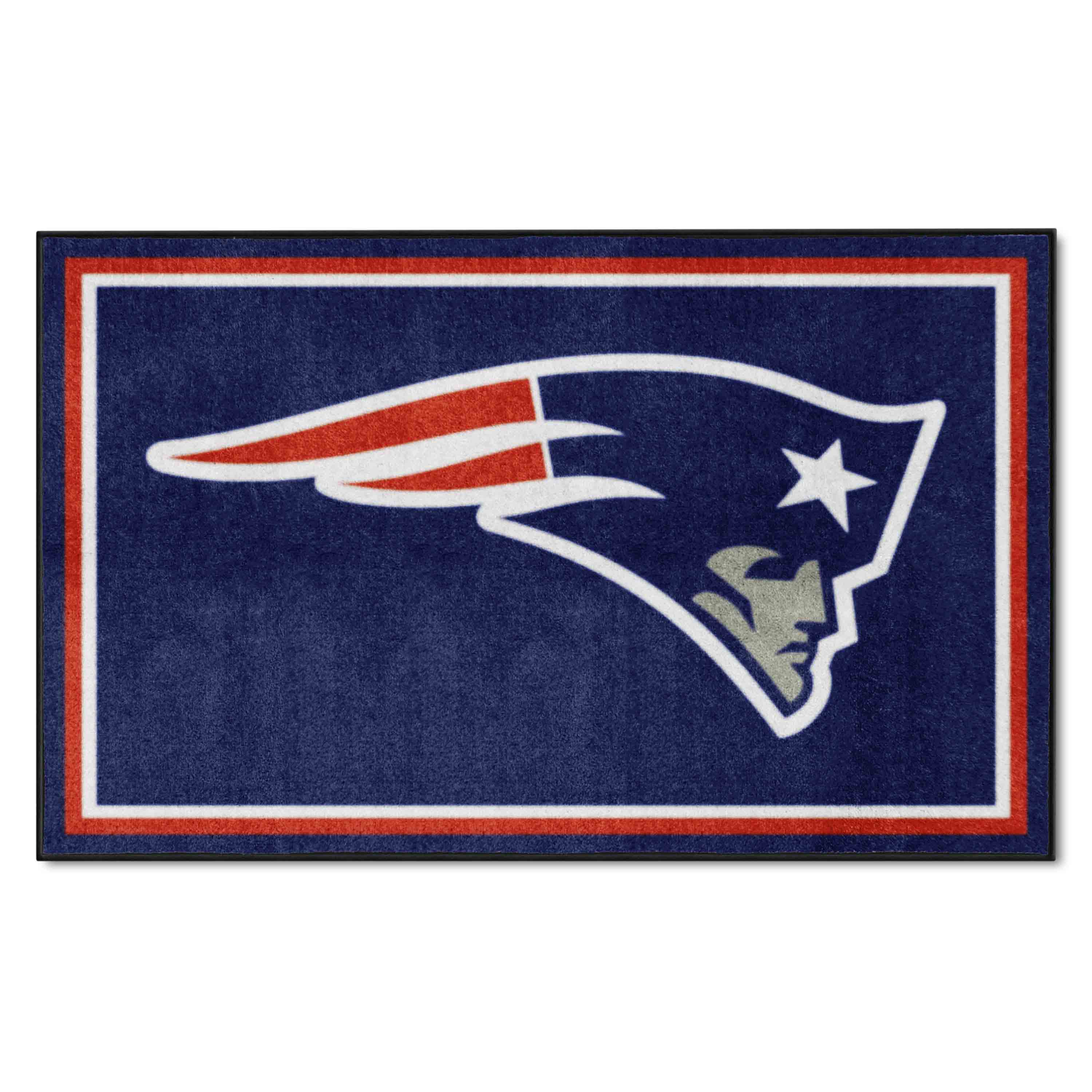 New England Patriots 4ft. x 6ft. Plush Area Rug - New England Patriots