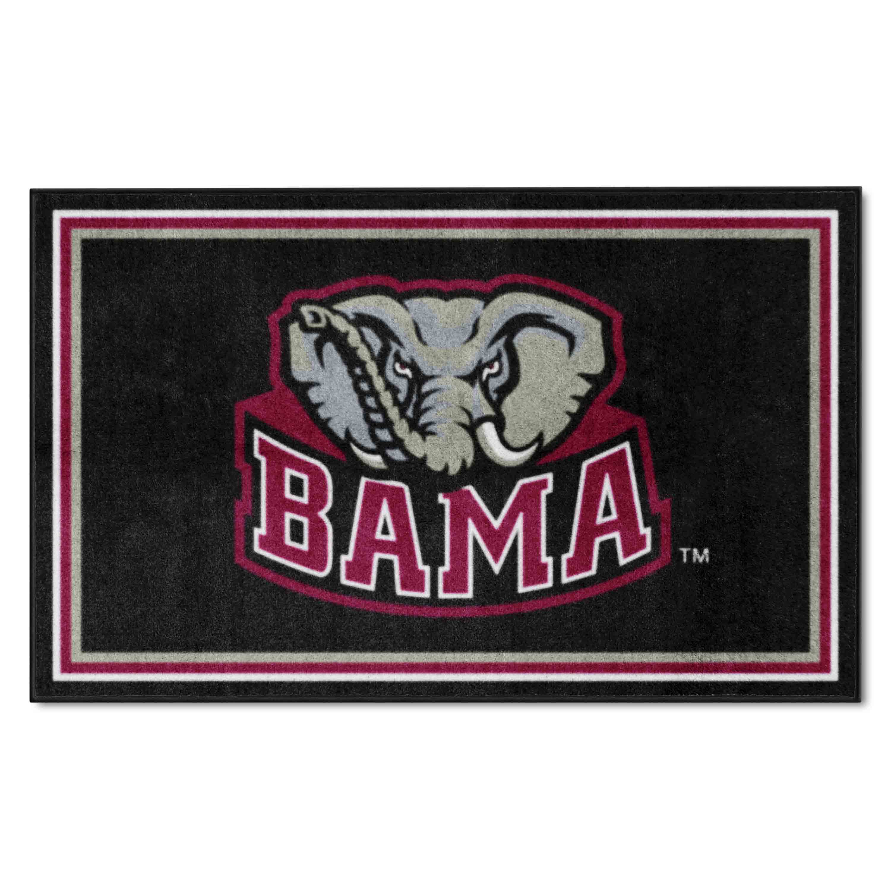 Alabama Crimson Tide 4ft. x 6ft. Plush Area Rug - BAMA Logo