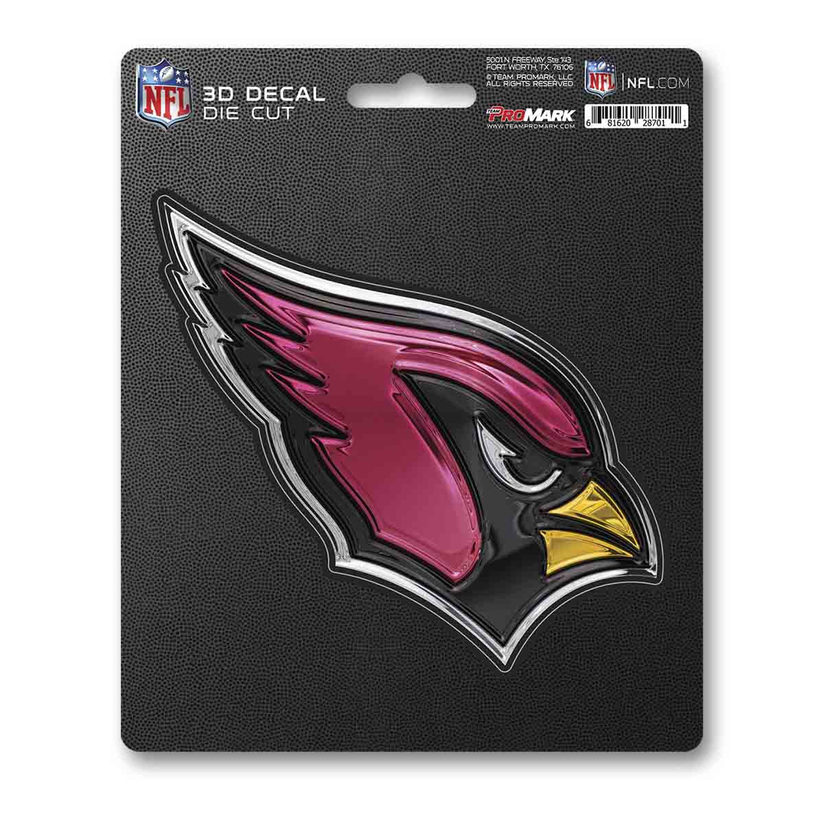 Arizona Cardinals 3D Decal Sticker