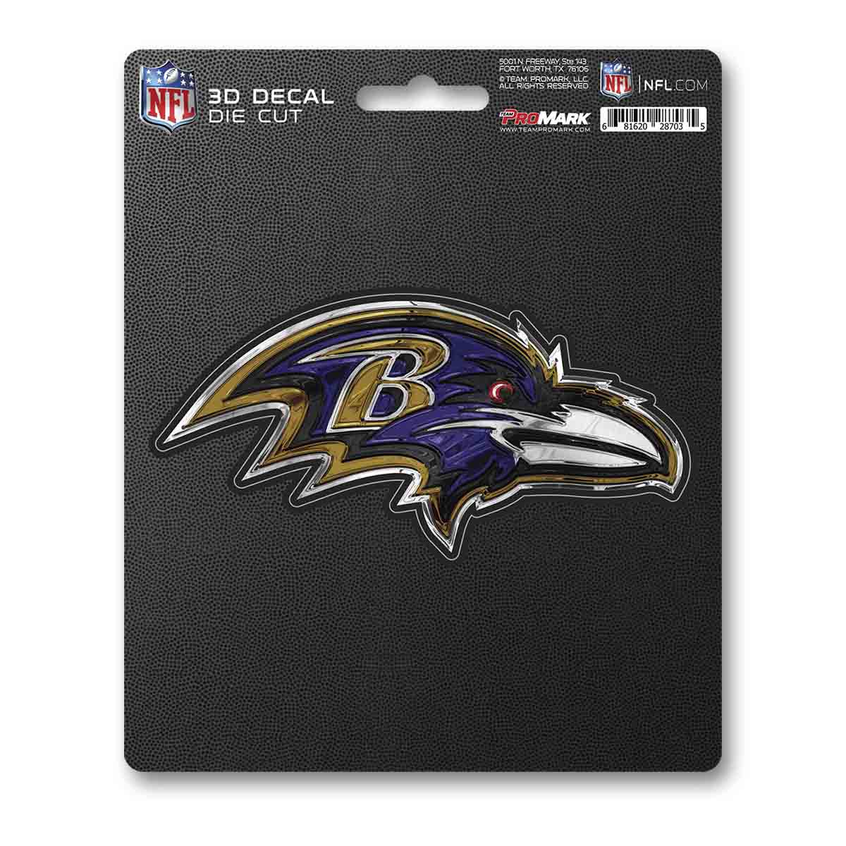 Baltimore Ravens 3D Decal Sticker