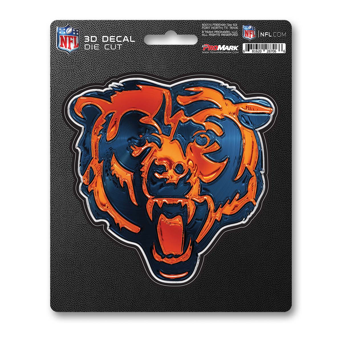 Chicago Bears 3D Decal Sticker