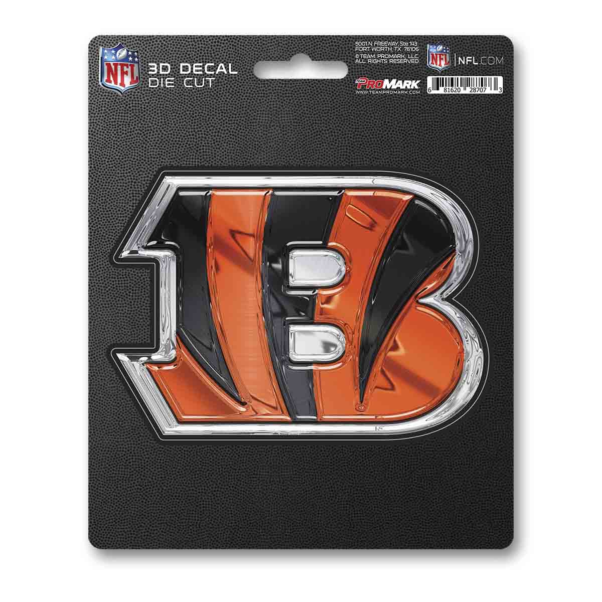 Cincinnati Bengals 3D Decal Sticker