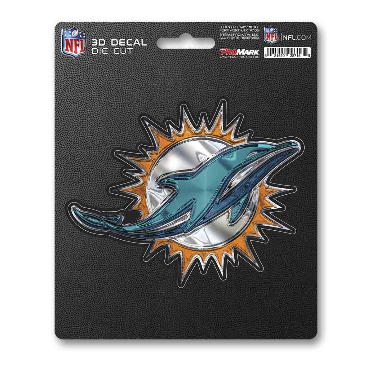 Miami Dolphins 3D Decal Sticker