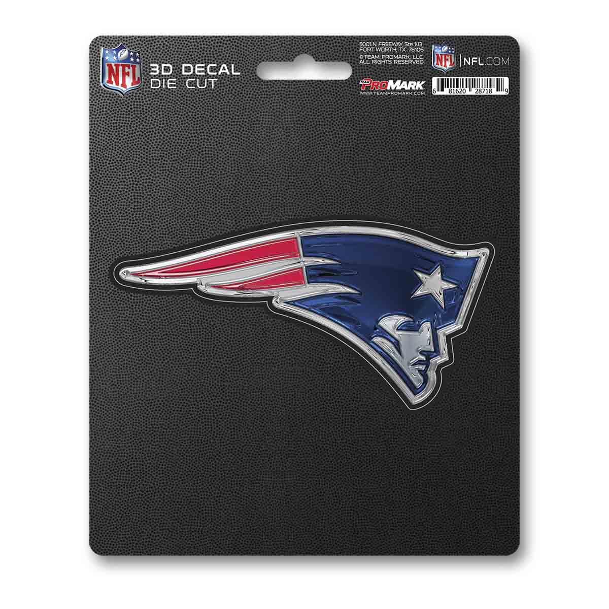 New England Patriots 3D Decal Sticker - New England Patriots