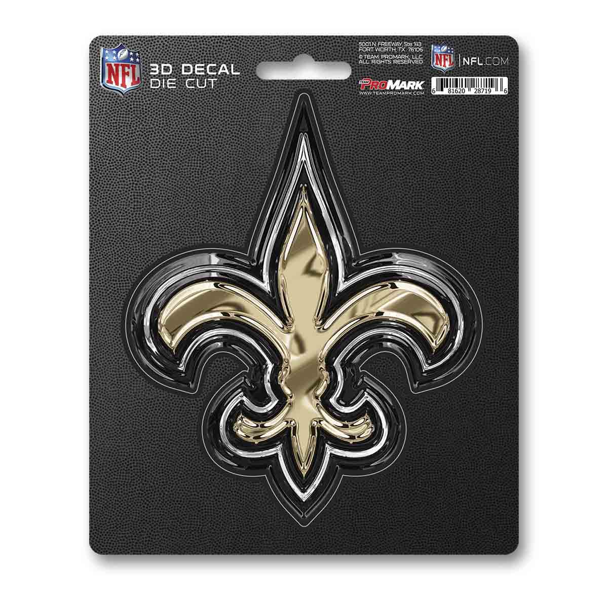 New Orleans Saints 3D Decal Sticker - New Orleans Saints