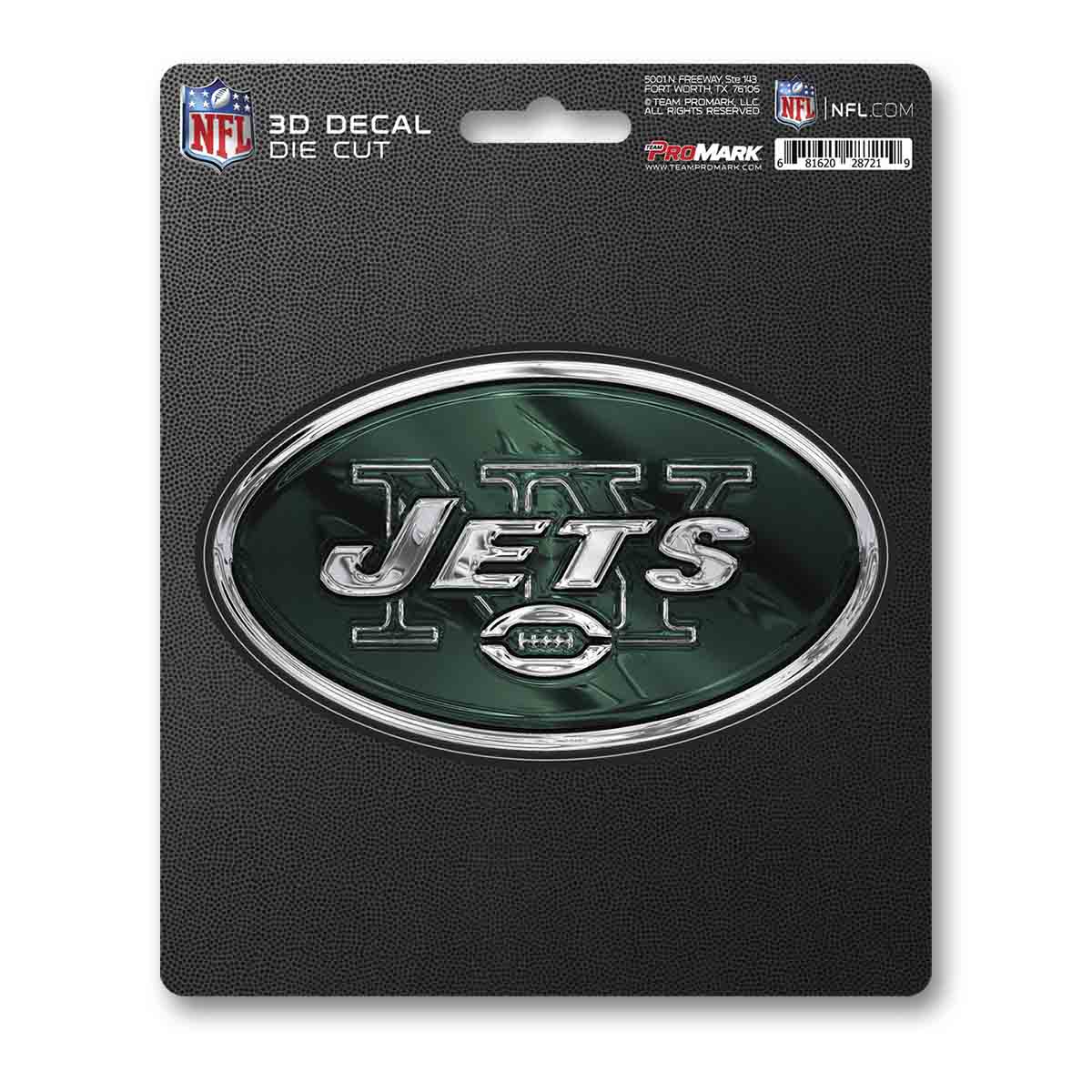 New York Jets 3D Decal Sticker