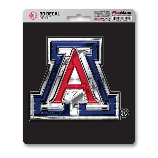 Arizona Wildcats 3D Decal Sticker