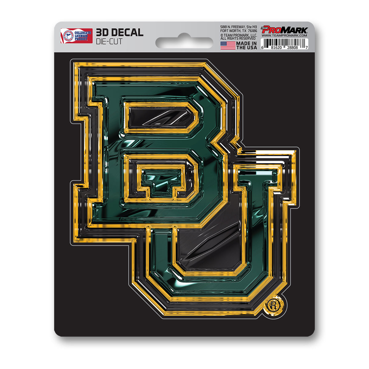 Baylor Bears 3D Decal Sticker