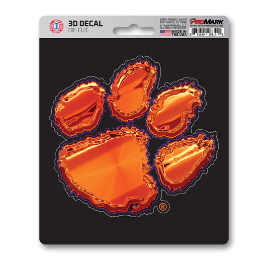 Clemson Tigers 3D Decal Sticker - Clemson