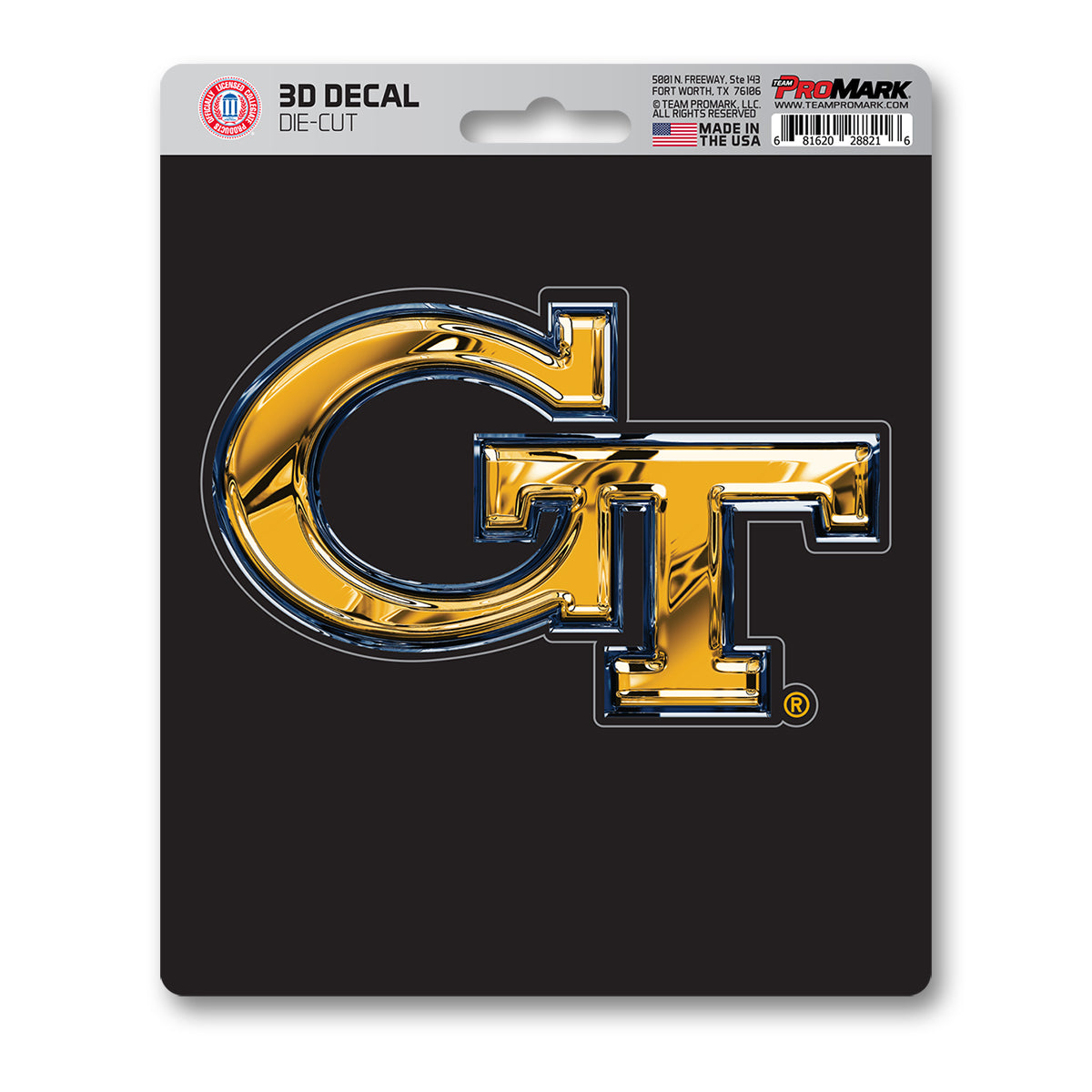 Georgia Tech Yellow Jackets 3D Decal Sticker