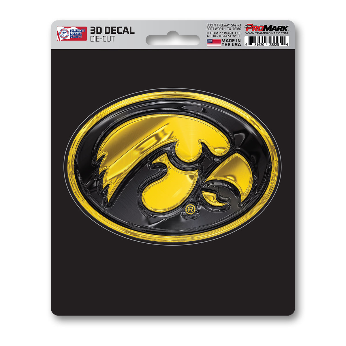 Iowa Hawkeyes 3D Decal Sticker