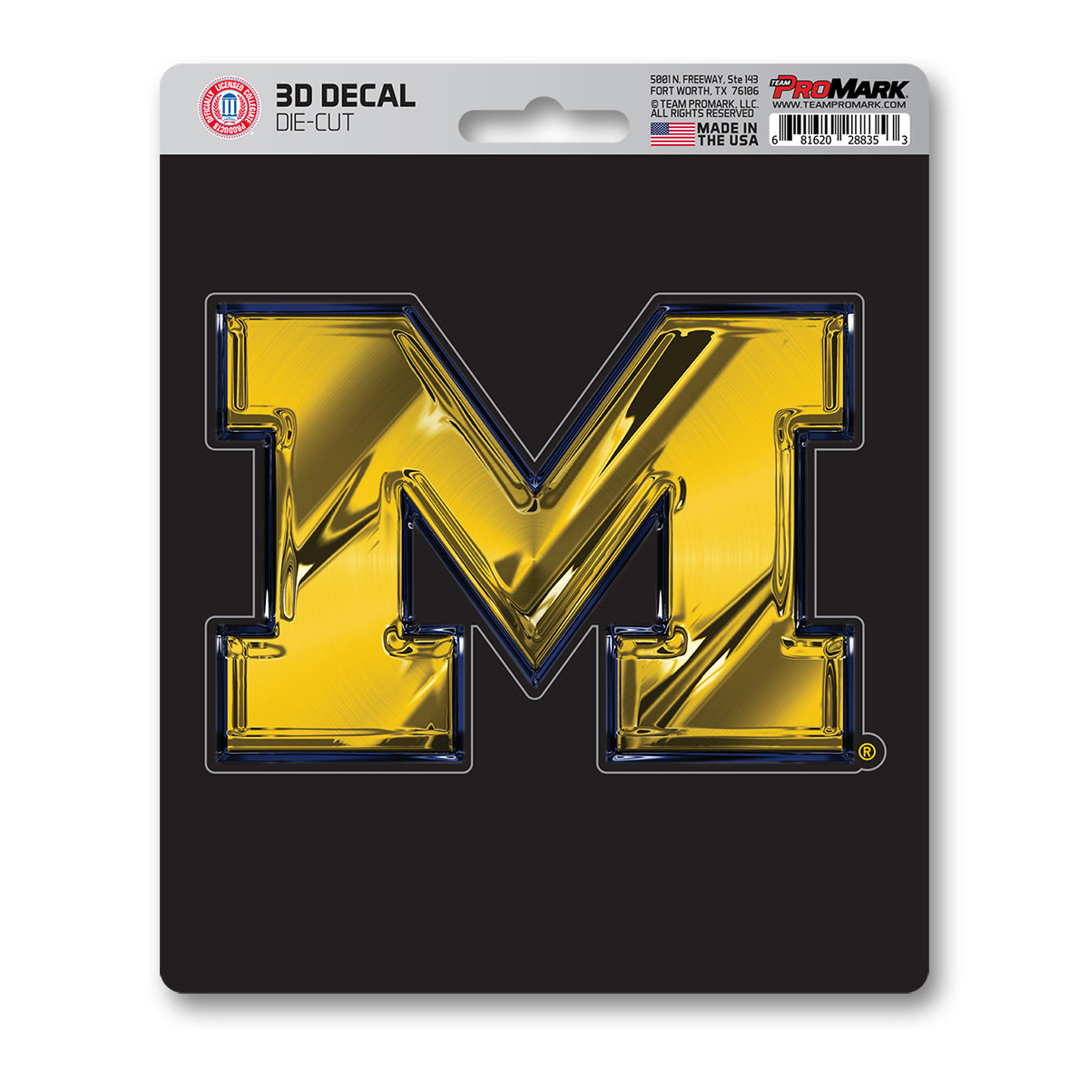 Michigan Wolverines 3D Decal Sticker