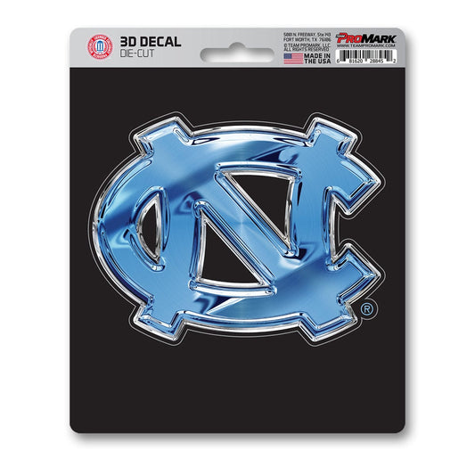 North Carolina Tar Heels 3D Decal Sticker - North Carolina