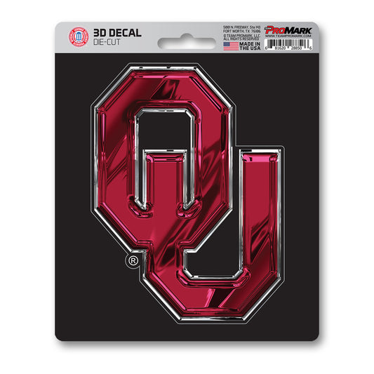 Oklahoma Sooners 3D Decal Sticker