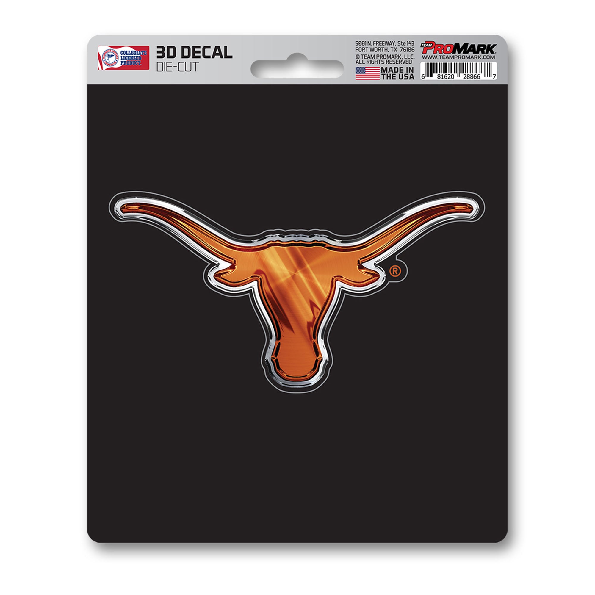 Texas Longhorns 3D Decal Sticker