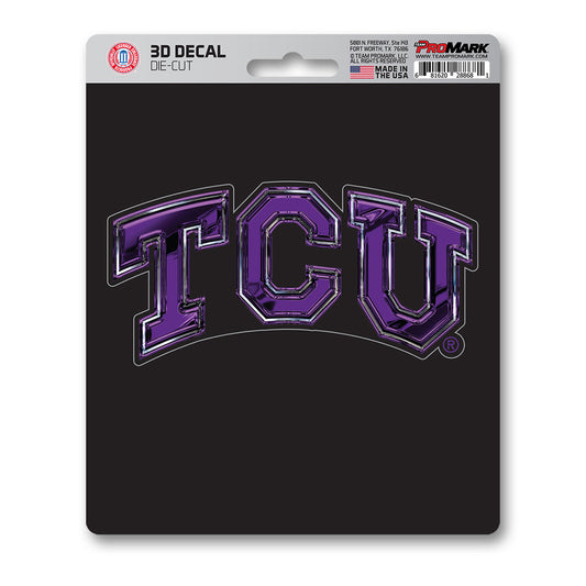 TCU Horned Frogs 3D Decal Sticker