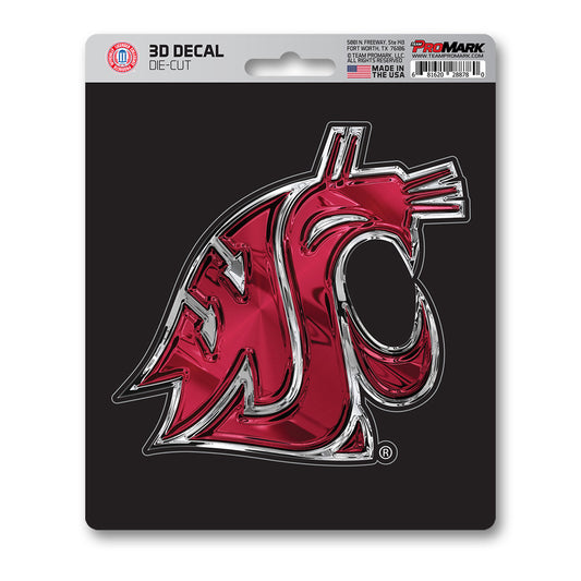 Washington State Cougars 3D Decal Sticker