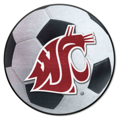 Washington State Cougars Soccer Ball Rug - 27in. Diameter