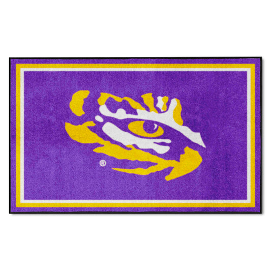 LSU Tigers 4ft. x 6ft. Plush Area Rug