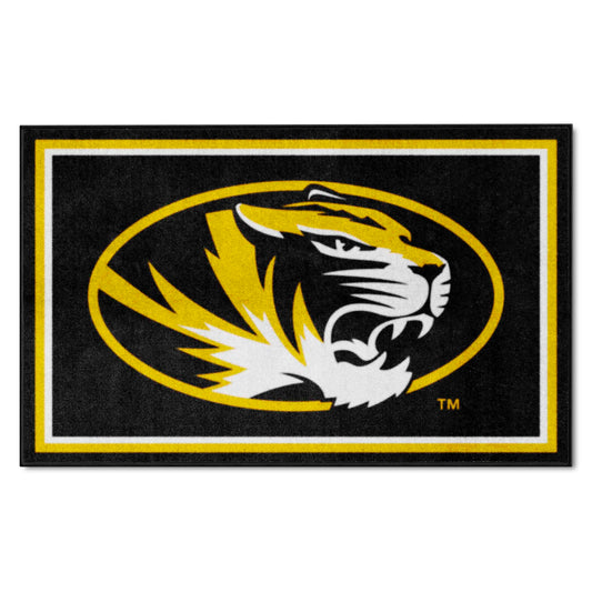 Missouri Tigers 4ft. x 6ft. Plush Area Rug