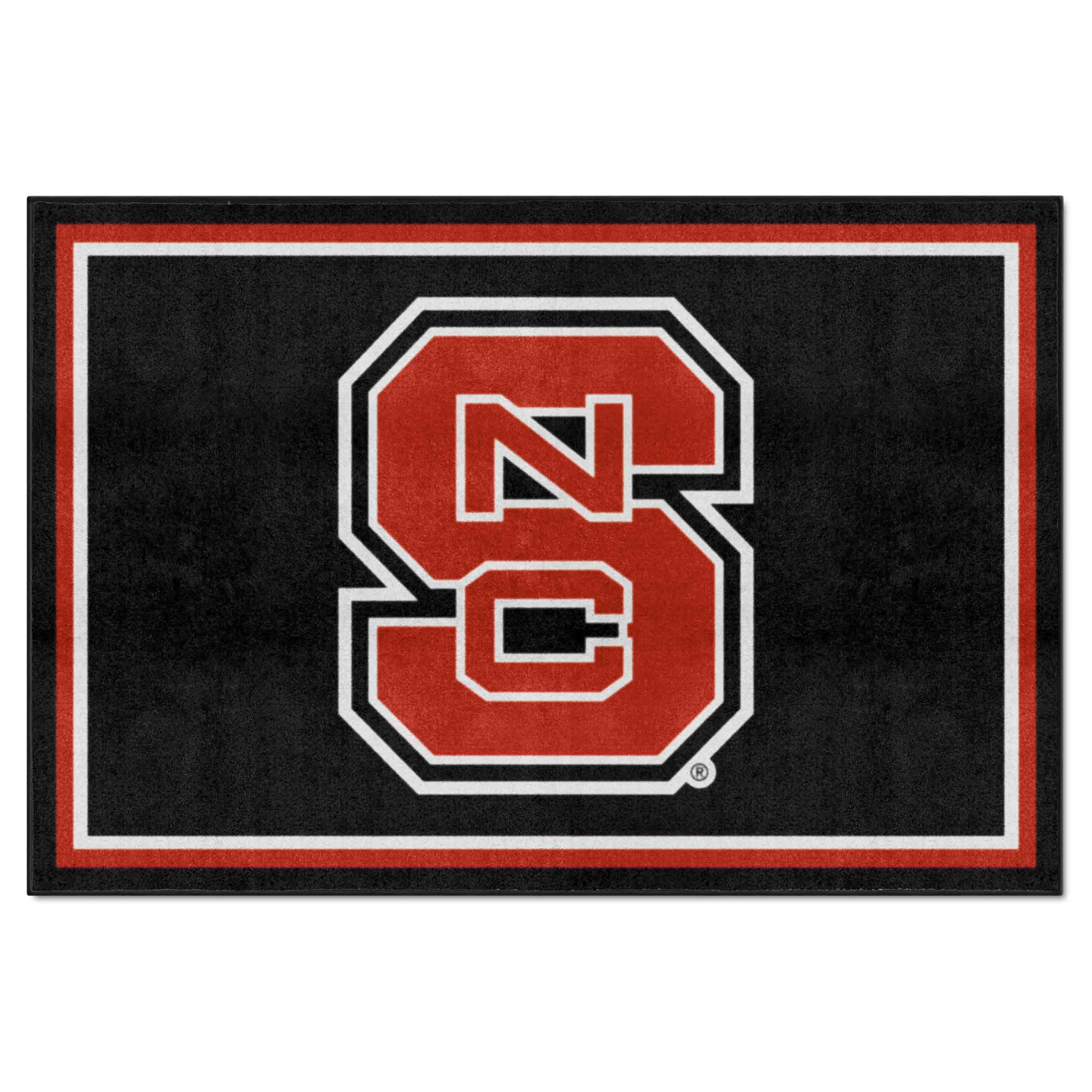 NC State Wolfpack 5ft. x 8 ft. Plush Area Rug, NSC Logo - NC State