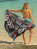 Printed Spaghetti Strap Cover Up - Flyclothing LLC