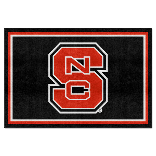 NC State Wolfpack 5ft. x 8 ft. Plush Area Rug, NSC Logo - NC State