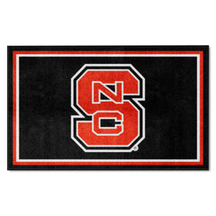 NC State Wolfpack 4ft. x 6ft. Plush Area Rug, NSC Logo - NC State