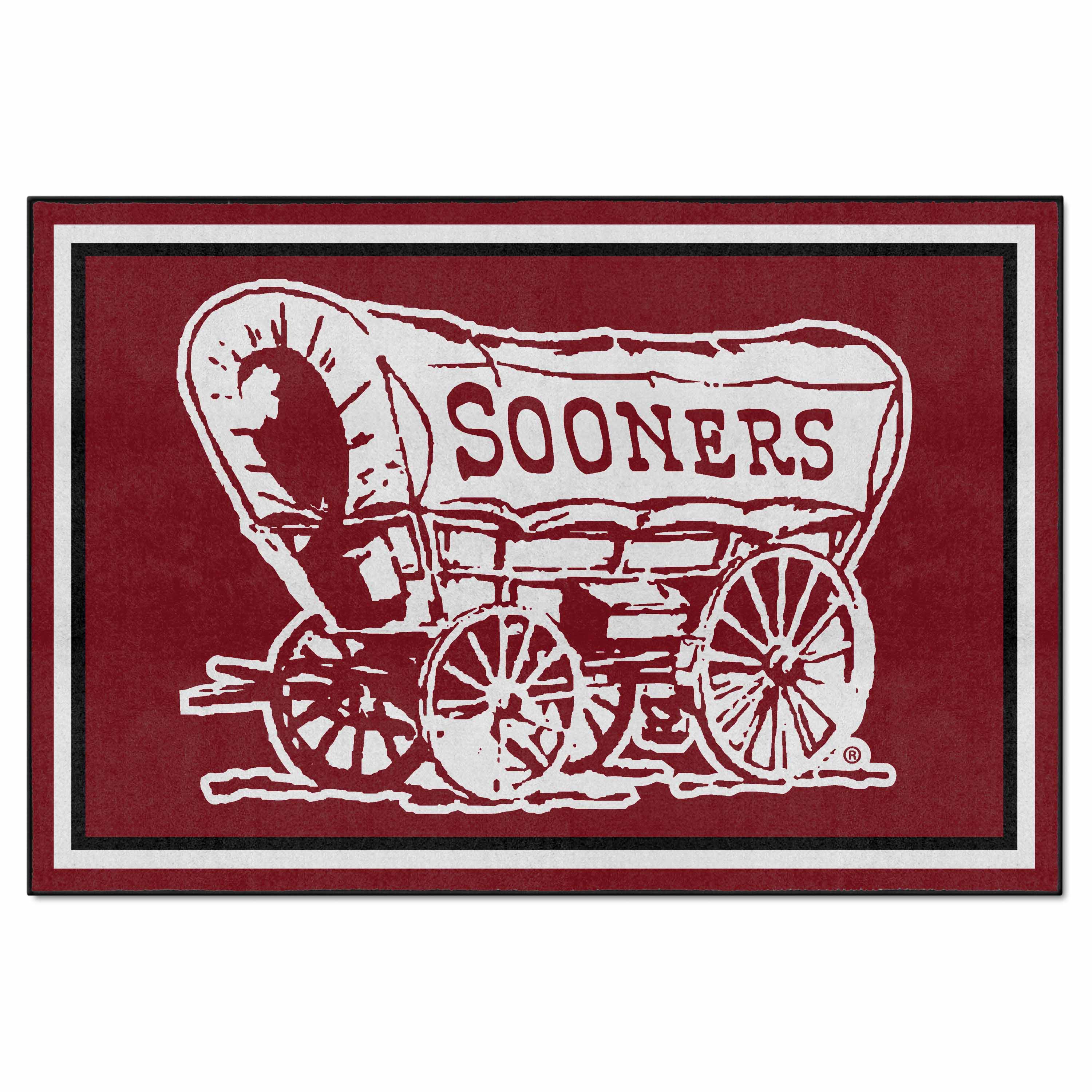 Oklahoma Sooners 5ft. x 8 ft. Plush Area Rug