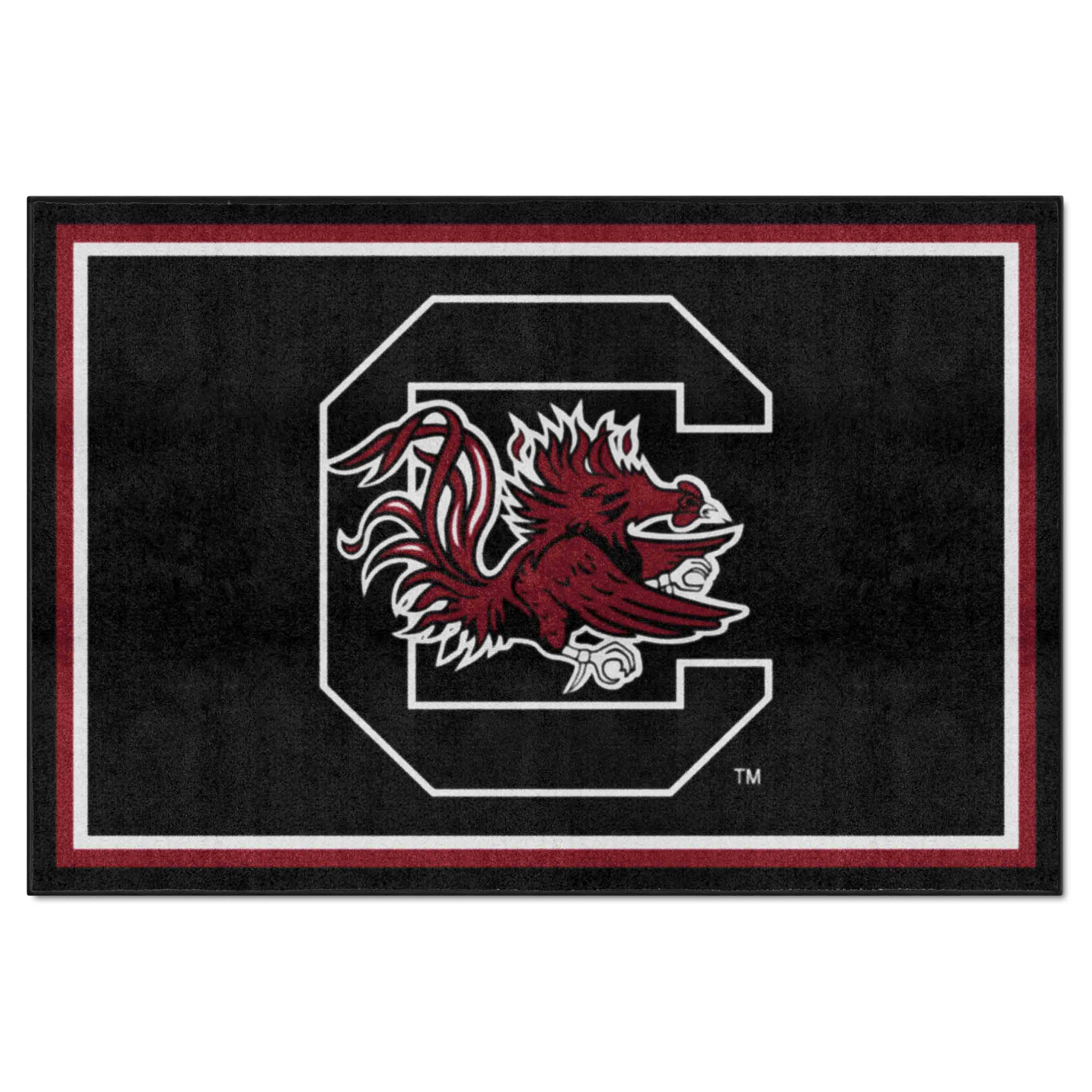 South Carolina Gamecocks 5ft. x 8 ft. Plush Area Rug - South Carolina