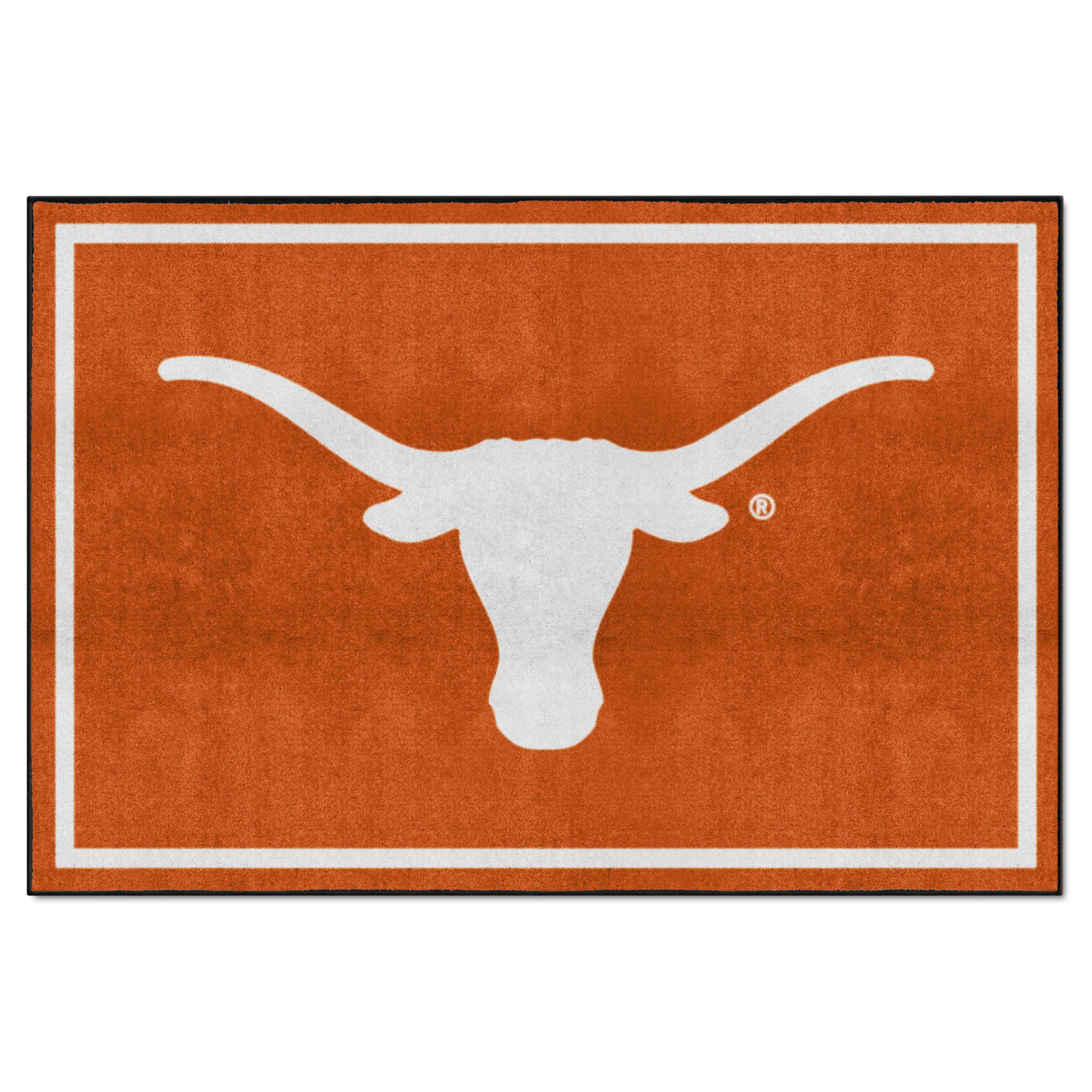 Texas Longhorns 5ft. x 8 ft. Plush Area Rug