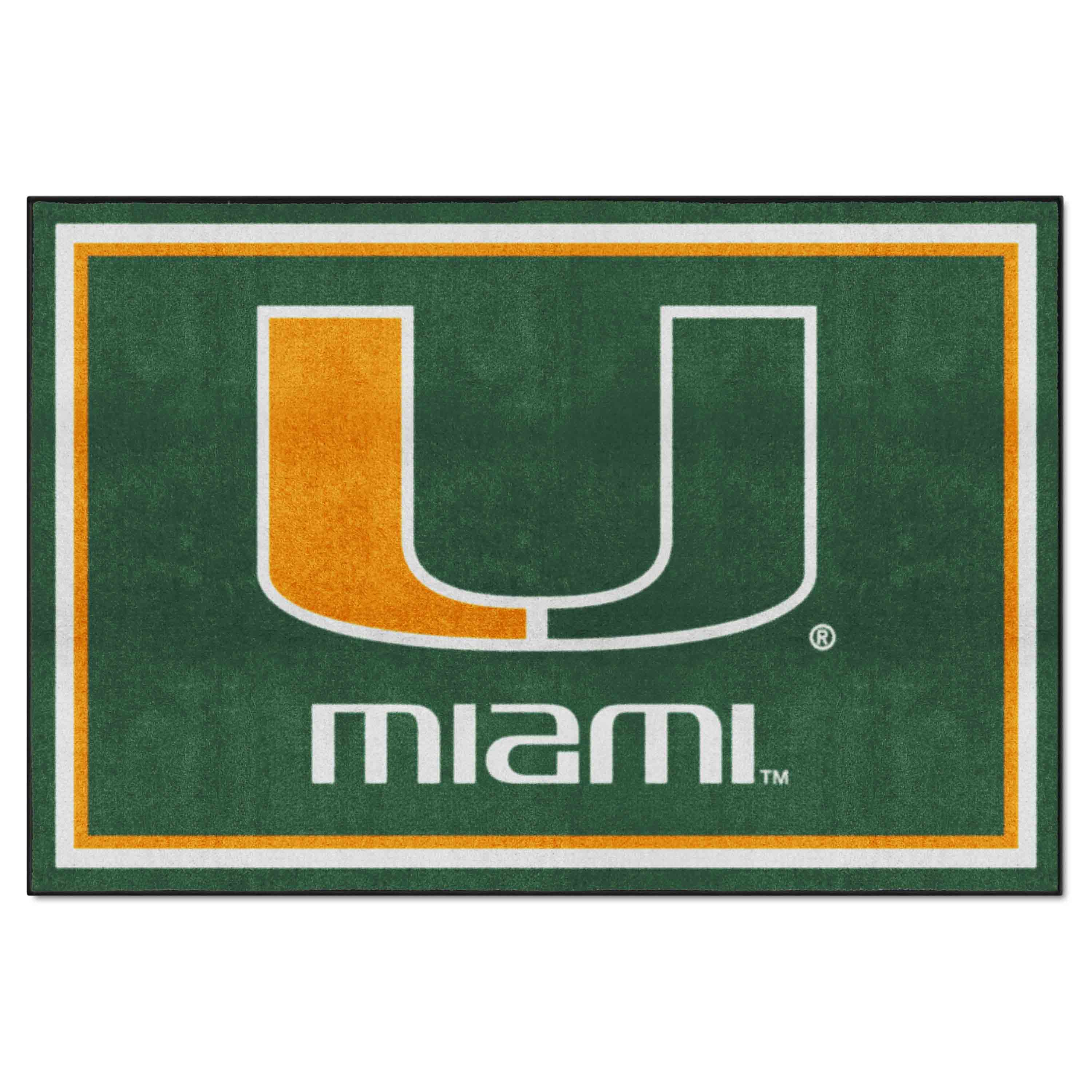 Miami Hurricanes 5ft. x 8 ft. Plush Area Rug - Miami