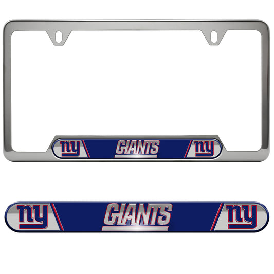 New York Giants Embossed License Plate Frame, 6.25in x 12.25in