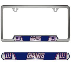 New York Giants Embossed License Plate Frame, 6.25in x 12.25in