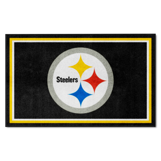 Pittsburgh Steelers 4ft. x 6ft. Plush Area Rug