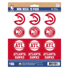 Atlanta Hawks 12 Count Mini Decal Sticker Pack - Atlanta Hawks