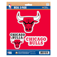 Chicago Bulls 3 Piece Decal Sticker Set - Chicago Bulls