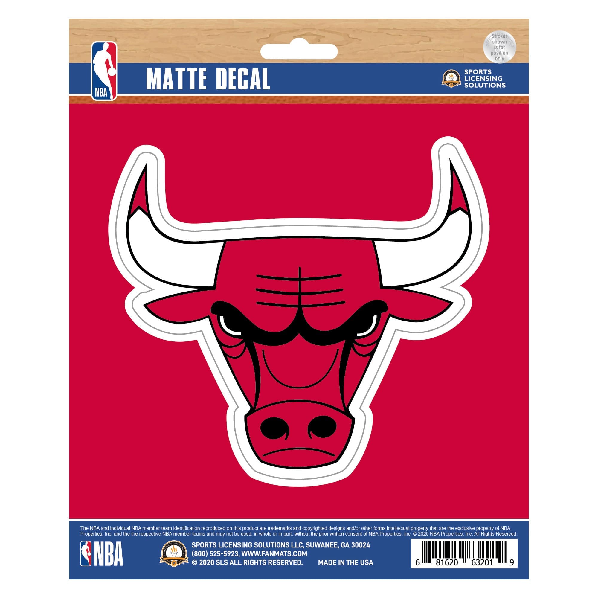 Chicago Bulls Matte Decal Sticker - Chicago Bulls