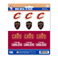 Cleveland Cavaliers 12 Count Mini Decal Sticker Pack - Cleveland Cavaliers