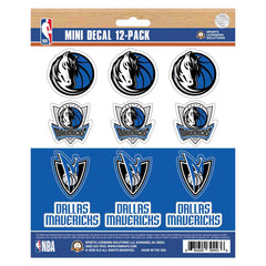 Dallas Mavericks 12 Count Mini Decal Sticker Pack - Dallas Mavericks