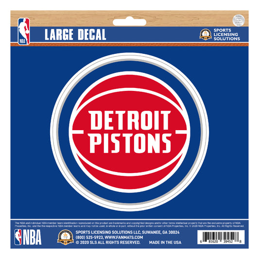 Detroit Pistons Large Decal Sticker