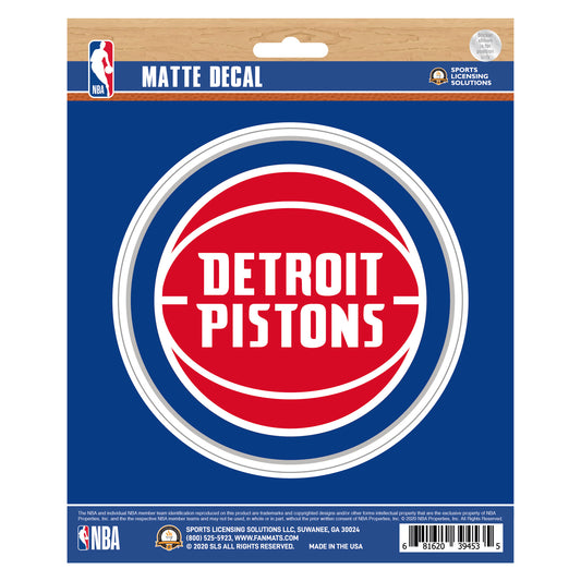 Detroit Pistons Matte Decal Sticker