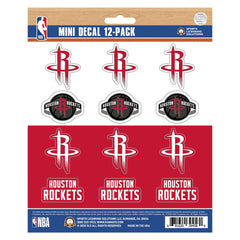 Houston Rockets 12 Count Mini Decal Sticker Pack - Houston Rockets