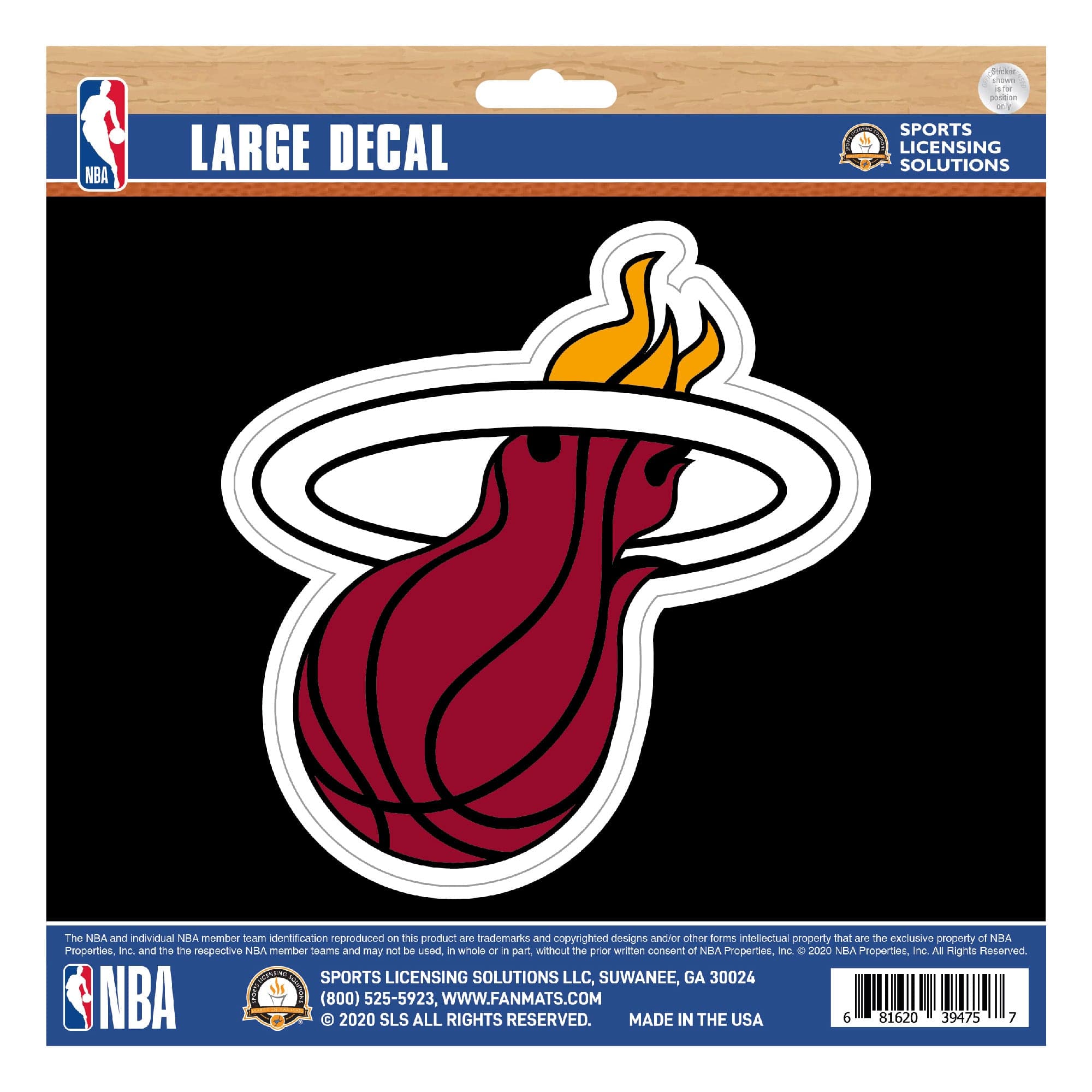 Miami Heat Large Decal Sticker