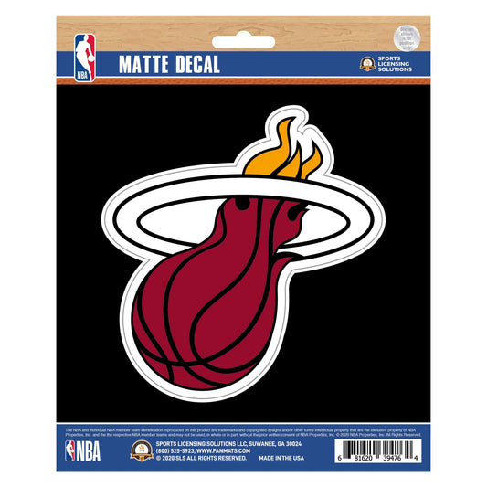 Miami Heat Matte Decal Sticker - Miami Heat